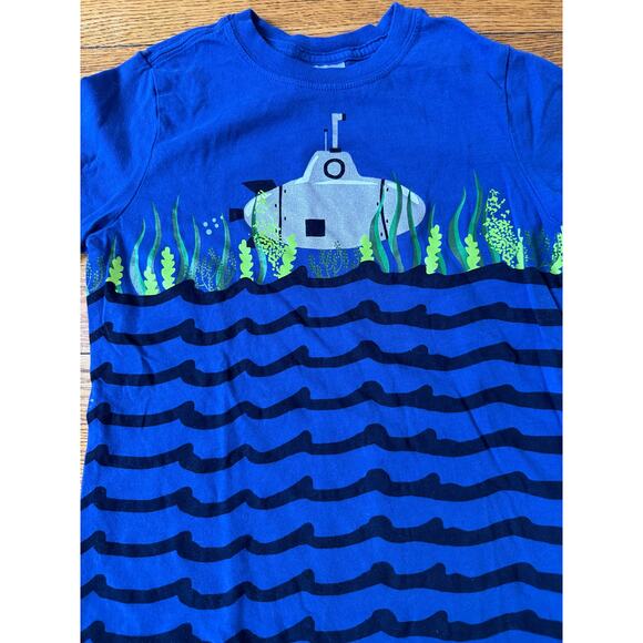 Hanna Andersson Boys' Submarine Shirt Size 6-7 - Picture 2 of 4